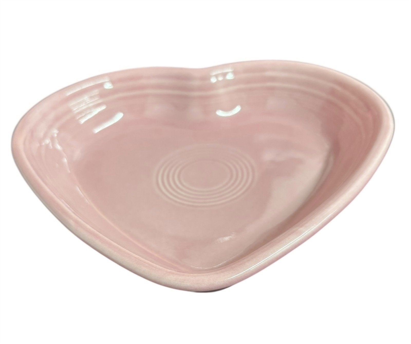 Fiesta - Peony Pink Medium Heart Bowl Homer Laughlin Ceramic Dish Valentine's
