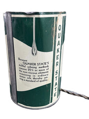 Quaker State Vintage 5 Quart Motor Oil Container Lamp Oil City Pennsylvania