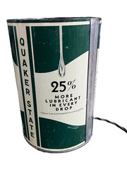 Quaker State Vintage 5 Quart Motor Oil Container Lamp Oil City Pennsylvania