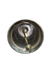 Brass Antique School Bell with Wooden Handle 7.5"