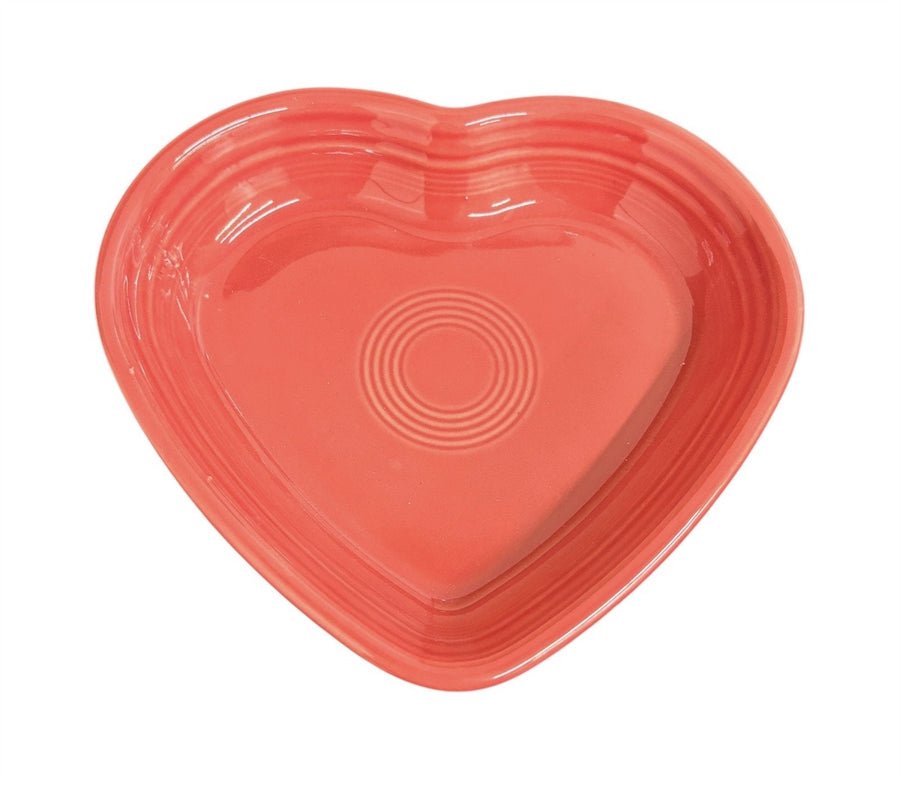 Fiesta - Scarlet Red Medium Heart Bowl Homer Laughlin Ceramic Dish Valentine's