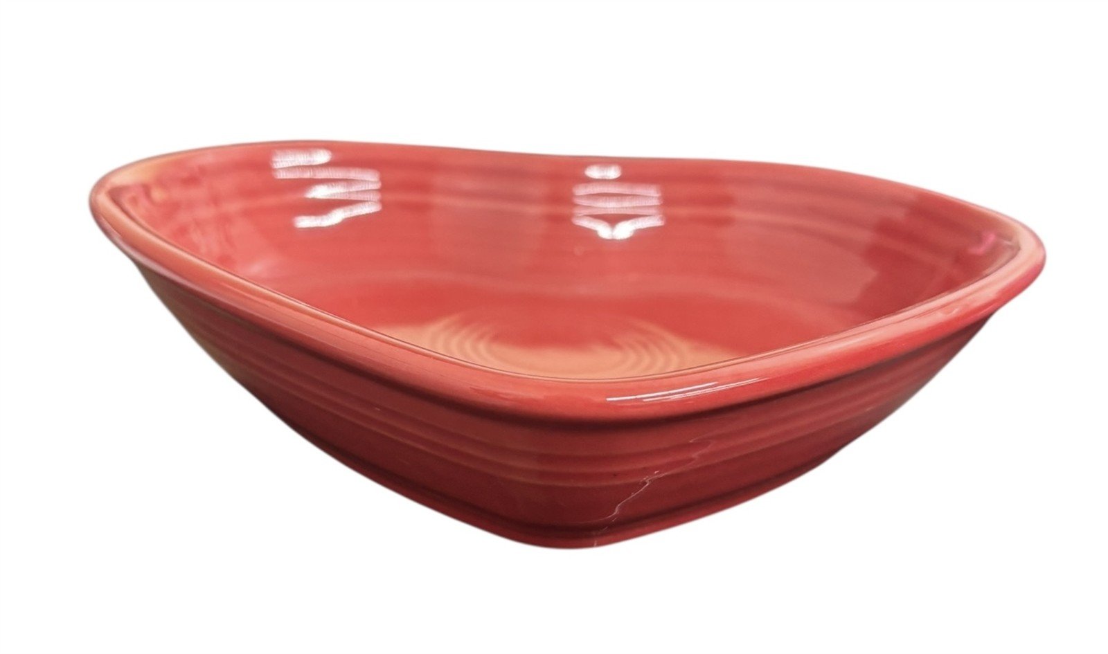 Fiesta - Scarlet Red Medium Heart Bowl Homer Laughlin Ceramic Dish Valentine's