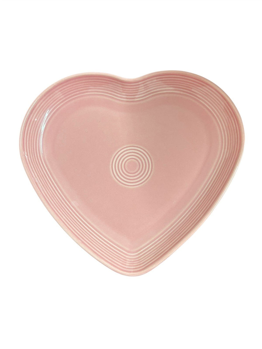 Fiesta - Peony Pink Large Heart Bowl Homer Laughlin Ceramic Dish Valentine's