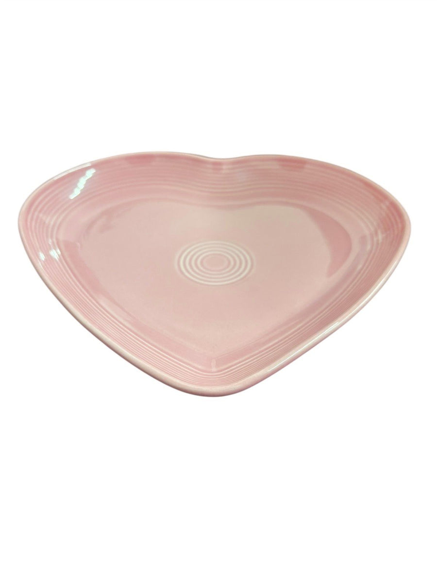 Fiesta - Peony Pink Large Heart Bowl Homer Laughlin Ceramic Dish Valentine's