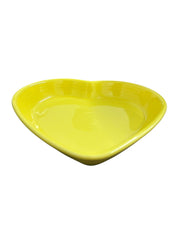 Fiesta - Sunflower Yellow Large Heart Bowl Homer Laughlin Ceramic Valentine's