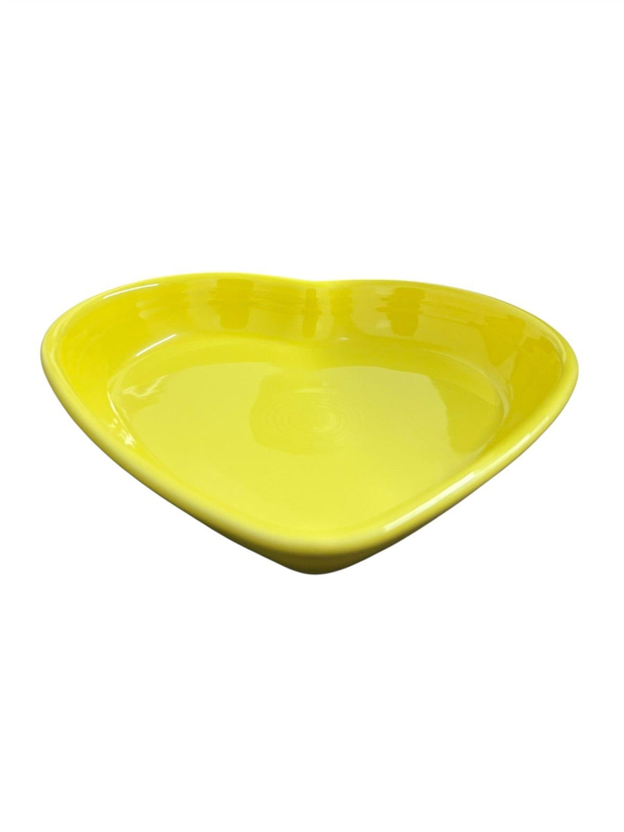 Fiesta - Sunflower Yellow Large Heart Bowl Homer Laughlin Ceramic Valentine's