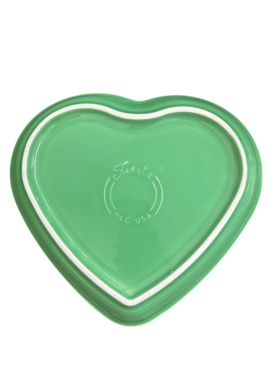 Fiesta - Meadow Green Large Heart Bowl Homer Laughlin Ceramic Dish Valentine's