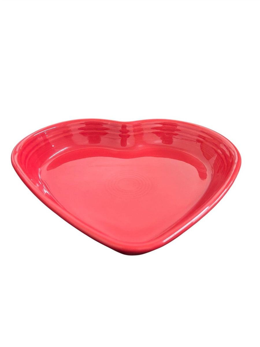 Fiesta - Scarlet Red Large Heart Bowl Homer Laughlin Ceramic Dish Valentine's