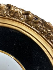 Greek Wall Art Gold Frame Pair Porcelain Plaque MCM Velvet Grecian Home Decor