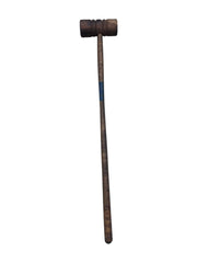 Wooden Croquet Set Antique in Box Stakes Balls and Mallets