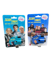 Pair of Star Trek The Next Generation Key Chain Click Viewers 1993