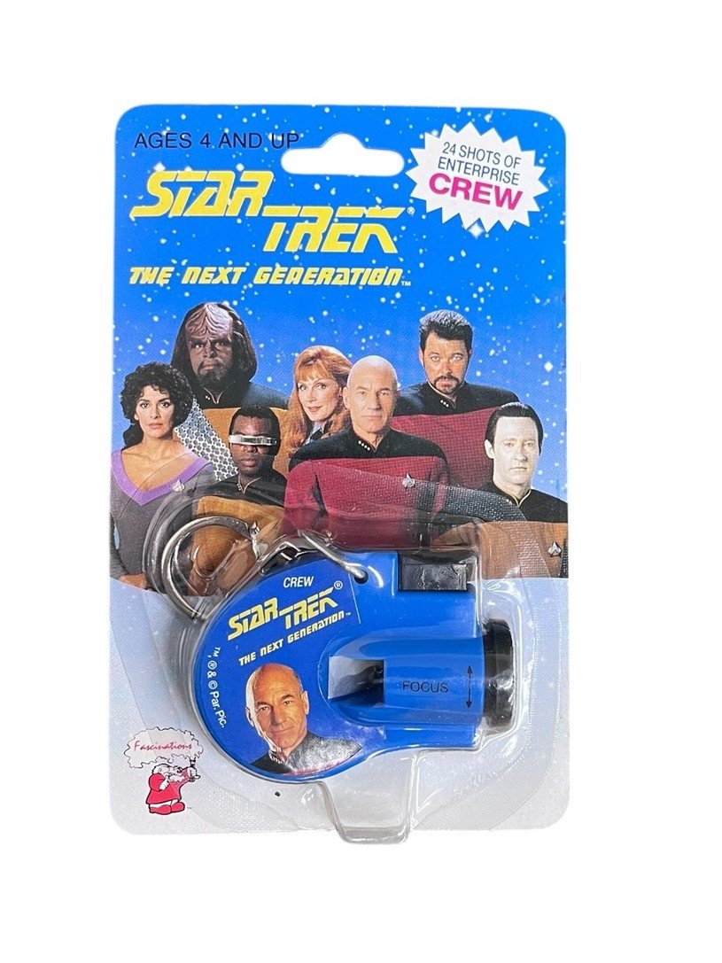 Pair of Star Trek The Next Generation Key Chain Click Viewers 1993