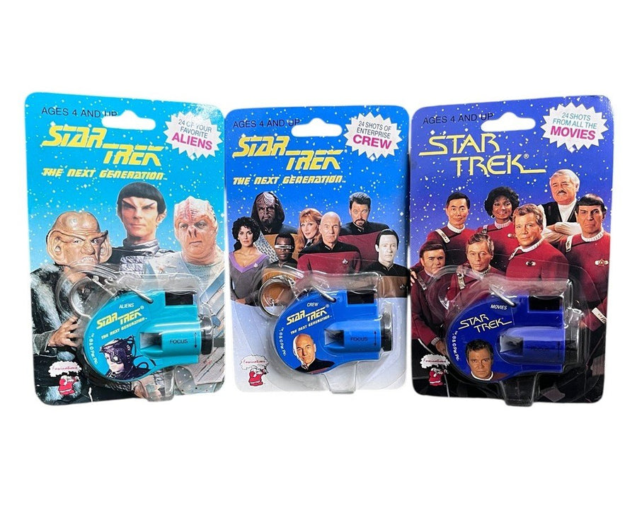 Set of 3 Star Trek The Next Generation Key Chain Click Viewers 1993