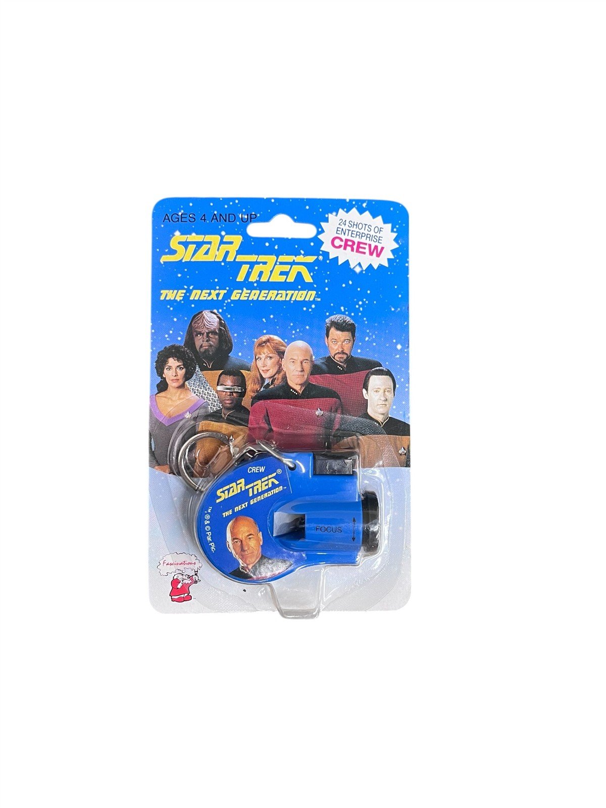 Set of 3 Star Trek The Next Generation Key Chain Click Viewers 1993