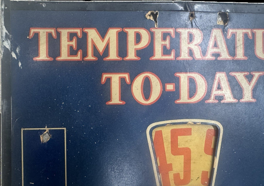 Vintage Pyro Anti-freeze Advertisement Oil Temperature Garage Poster