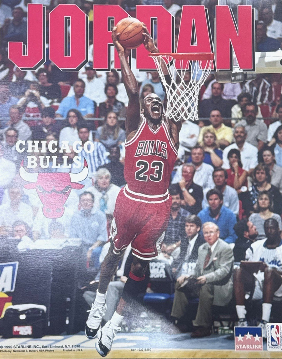 Vintage Michael Jordan #23 Chicago Bulls Starline Poster