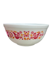 Pyrex Set of 3 Vintage 1970s Friendship Birds Nesting Bowls Red and Orange
