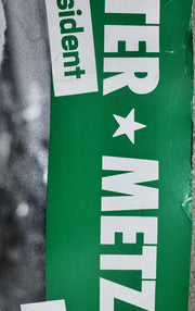 Jimmy Carter Howard Metzenbaum Democrat Campaign Poster 1976 Election
