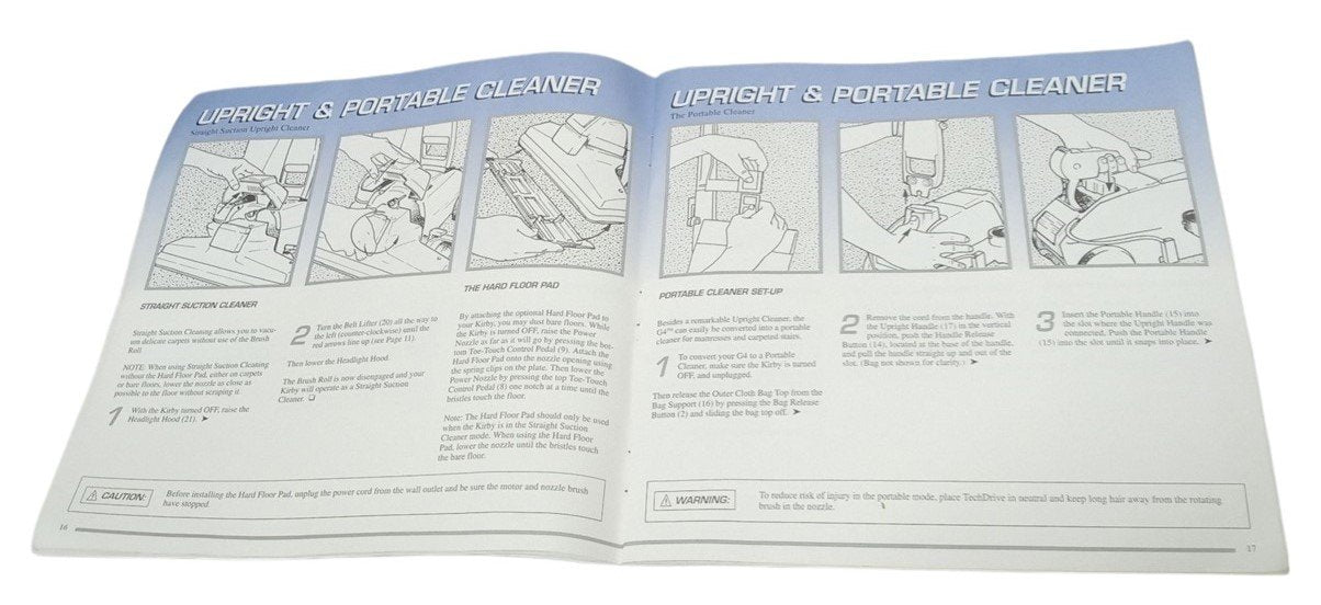 Kirby G4 Vacuum Owner's Manual Booklet Retro Collectible Nostalgic Cleaning
