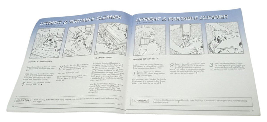 Kirby G4 Vacuum Owner's Manual Booklet Retro Collectible Nostalgic Cleaning