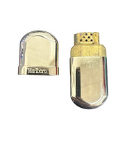 Marlboro Brass No.6 Lighter with Original Instructions (Set of 2)