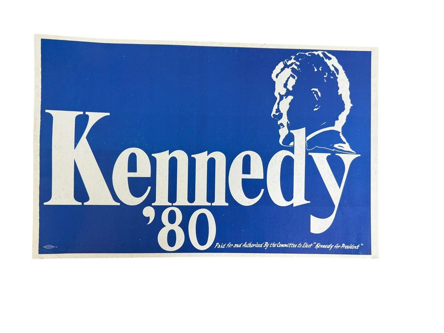 Ted Kennedy Presidential Election Poster Politics Democrat 1980 Collectable