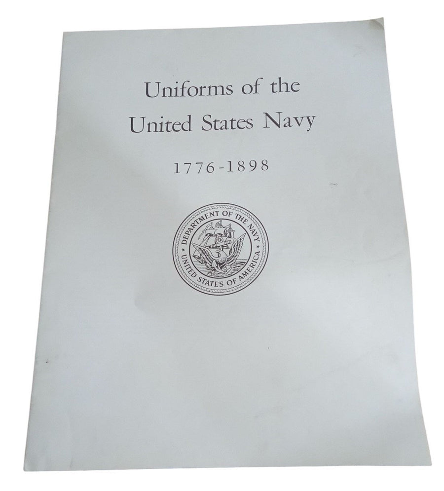 Uniforms Of The US Navy 1776-1898 Book Vintage Collectible Nostalgic Militaria