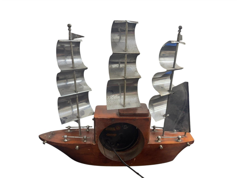 Mastercrafters Vintage Mantel Clock Yankee Clipper Nautical Ship
