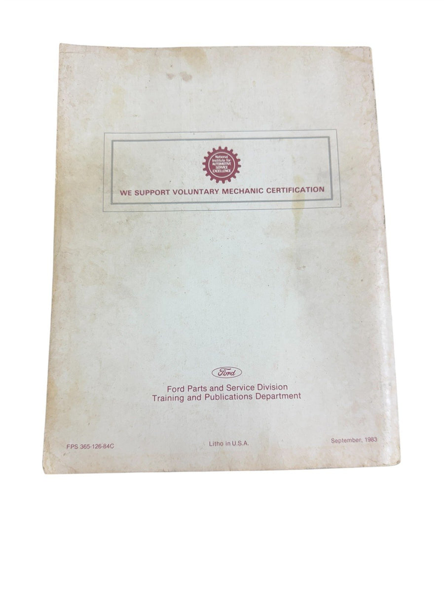 Ford 1984 Car Shop Manual Body Chassis Electric Tempo/Topaz Escort/Lynx