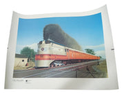 American Rails Hiawatha Train Poster 26x20 Retro Collectible Railroadiana