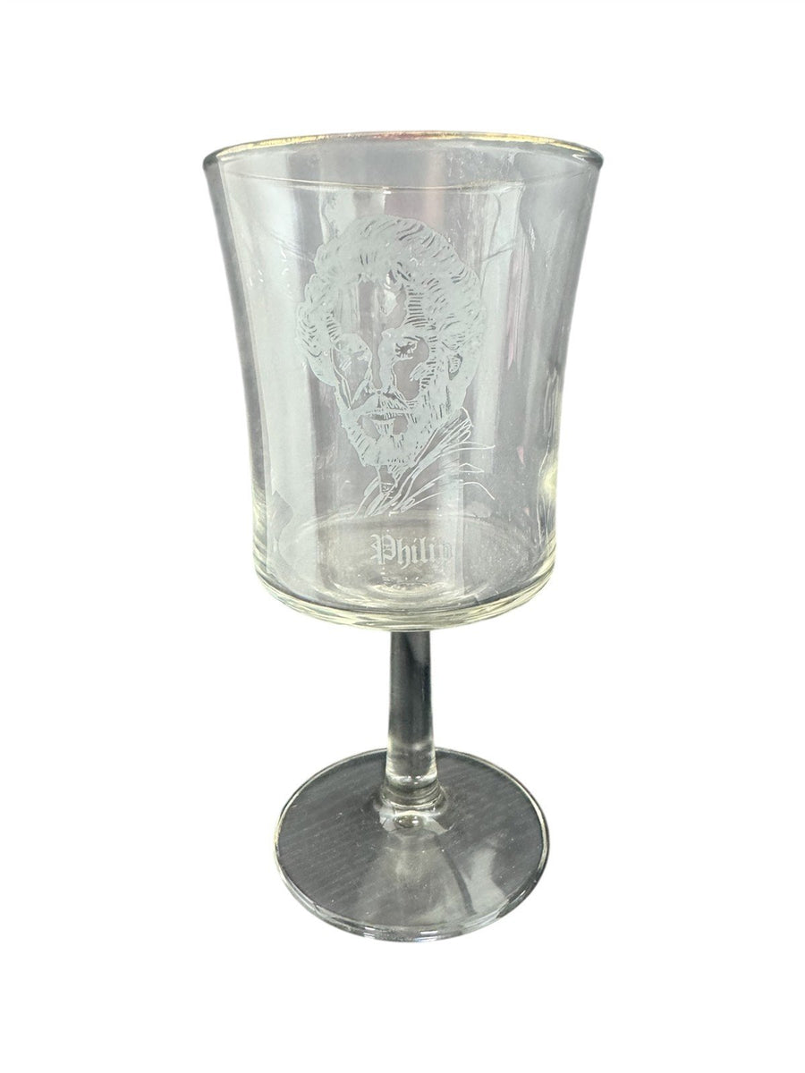 Morris Cerullo Wine Glasses Etched 1979 Disciples Apostles Holy Bible Set of 5