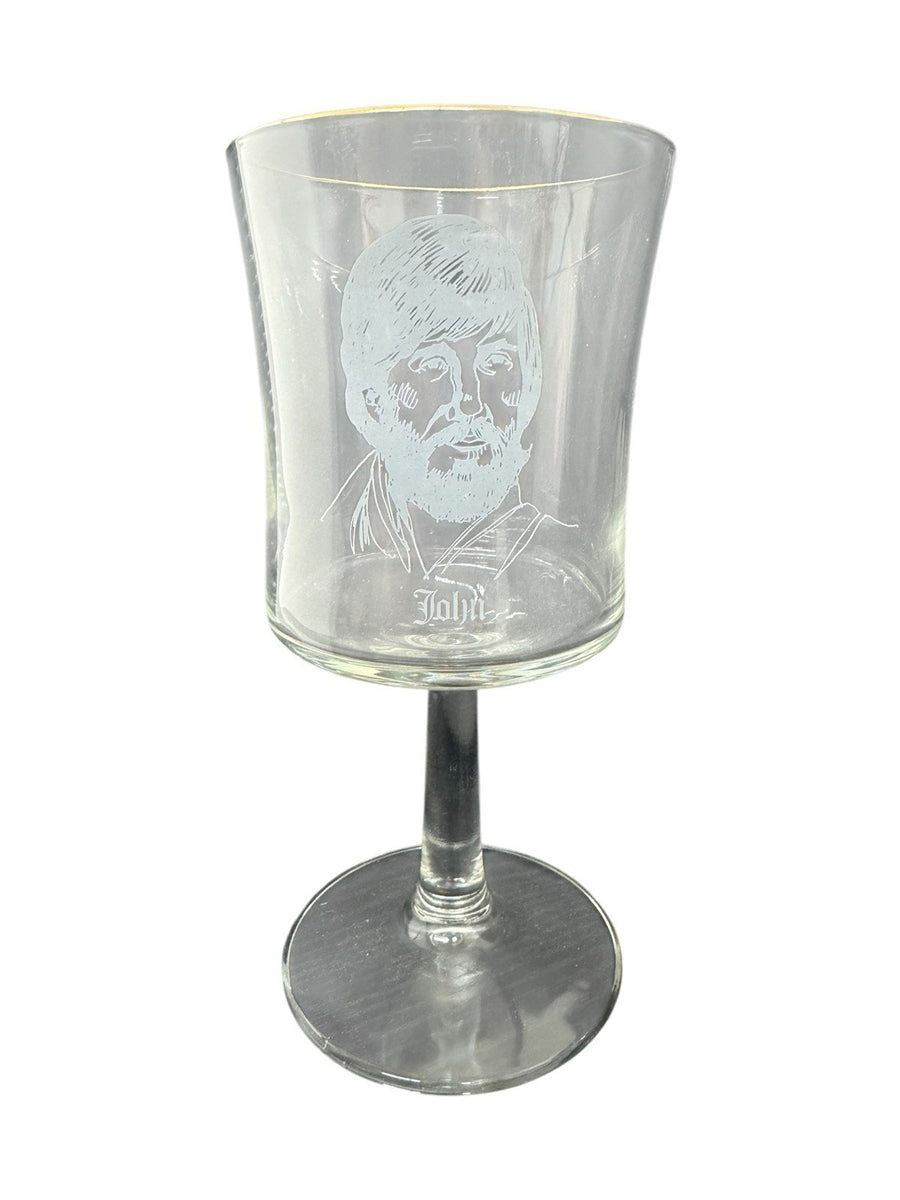 Morris Cerullo Wine Glasses Etched 1979 Disciples Apostles Holy Bible Set of 5