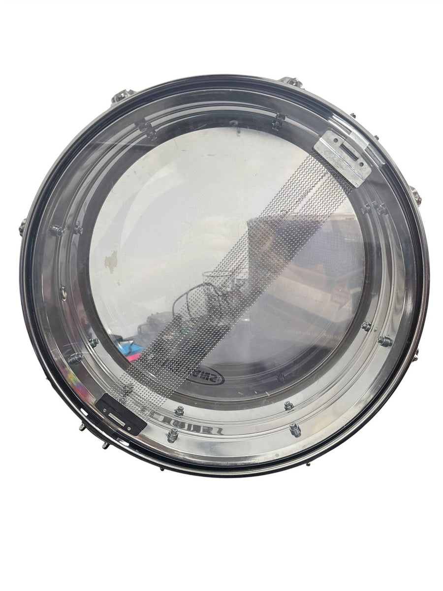 Peace Chrome Snare Drum with Stand Evans 14 Inch Drum Head