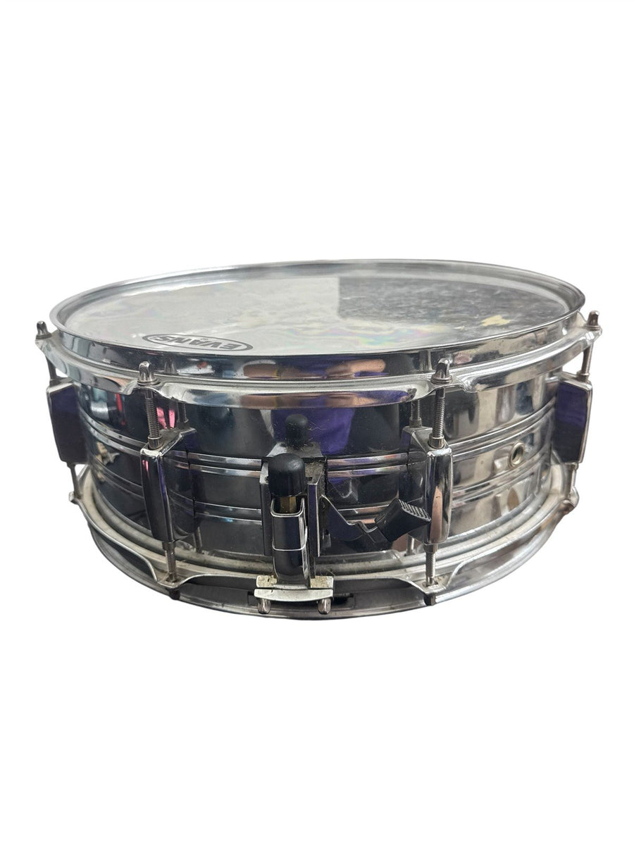 Peace Chrome Snare Drum with Stand Evans 14 Inch Drum Head