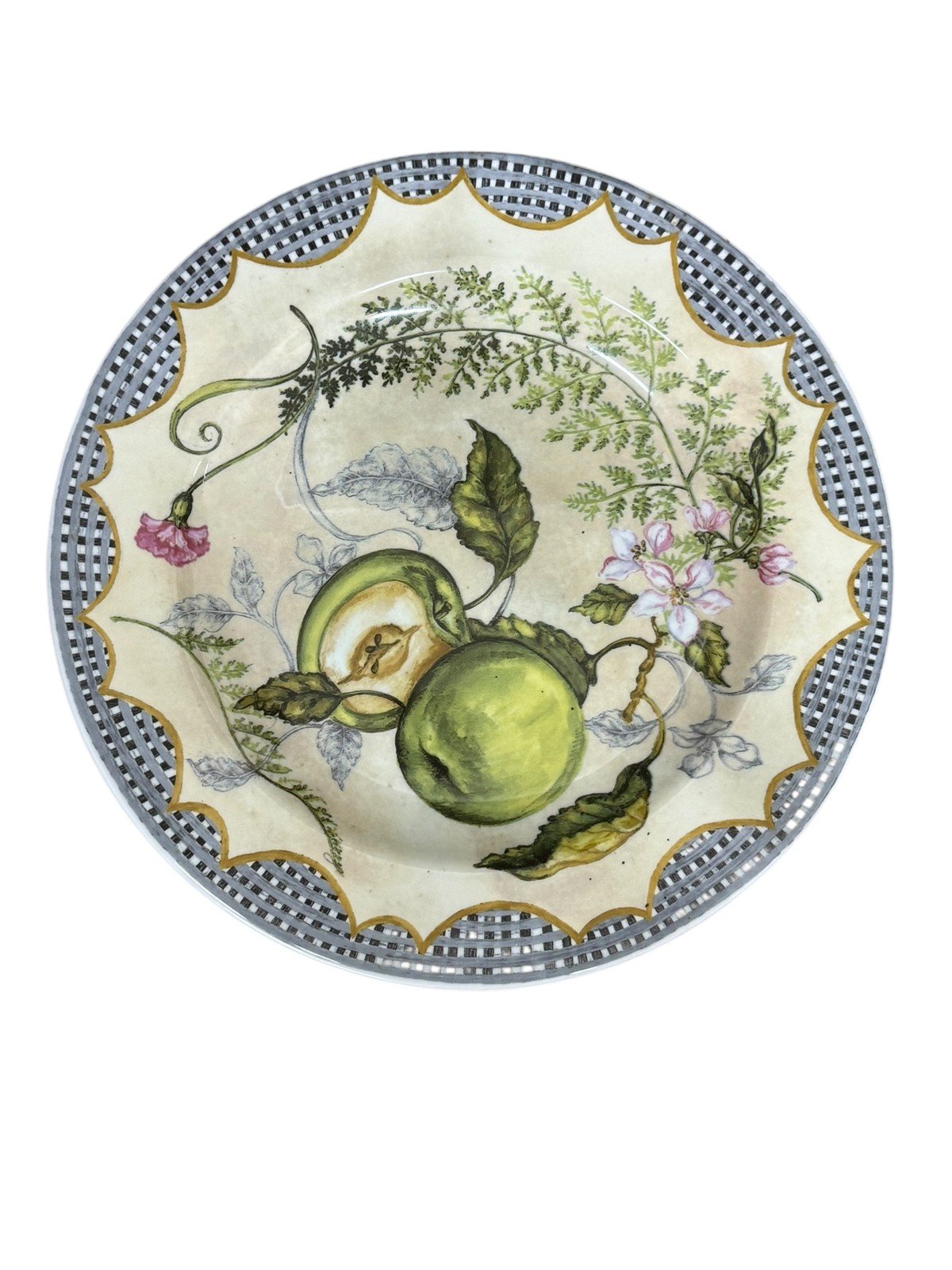 Tracy Porter Orchard Set Of Two Ceramic Dinner Plates Floral Plants Kitchenware