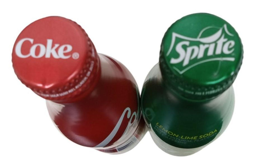 Sprite & Coca Cola Aluminum Bottles Sealed Collectible Nostalgic Soda Soft Drink