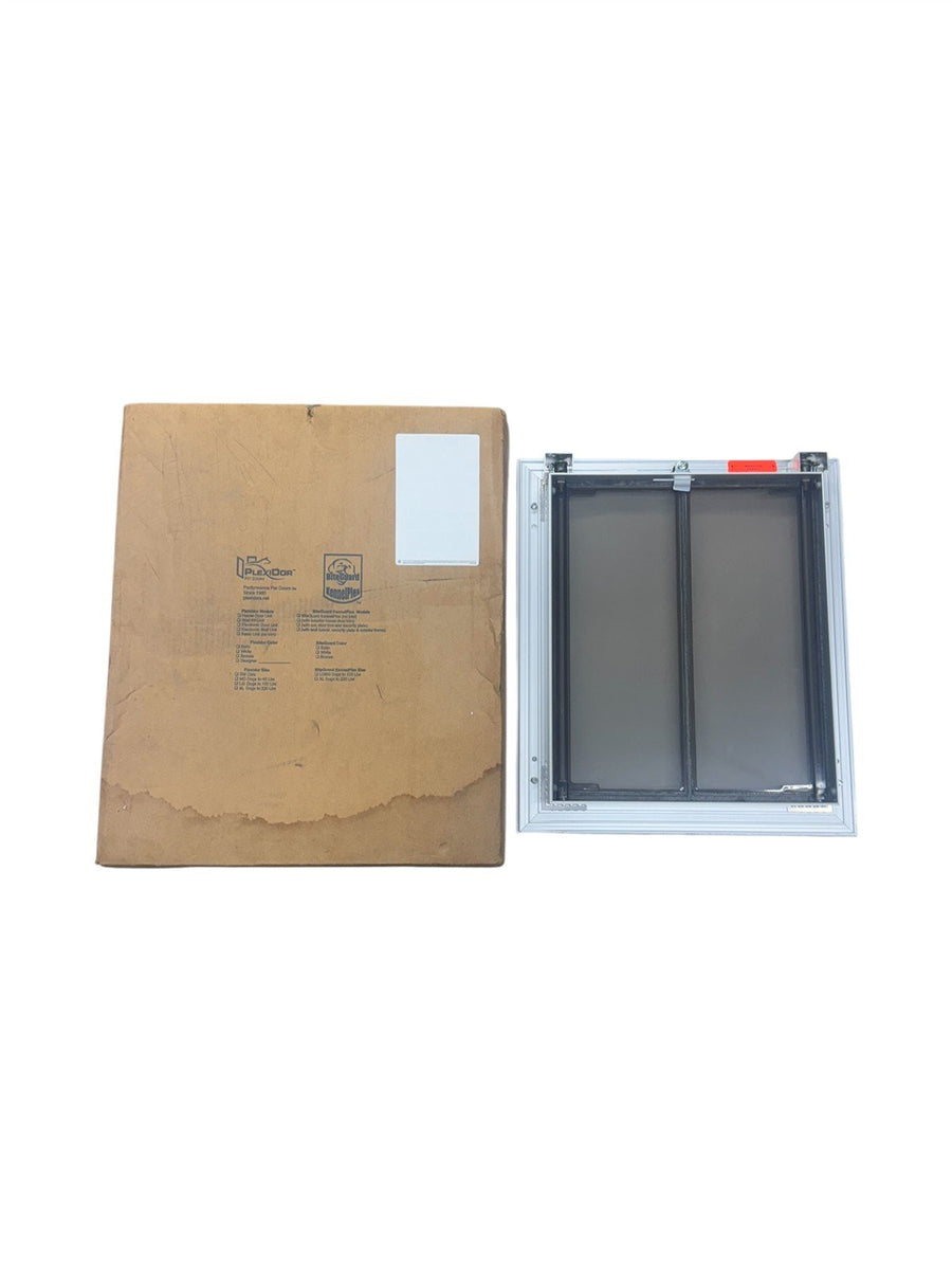 PlexiDor Performance Pet Doors Wall Mount Silver Large Dog Door New in Box