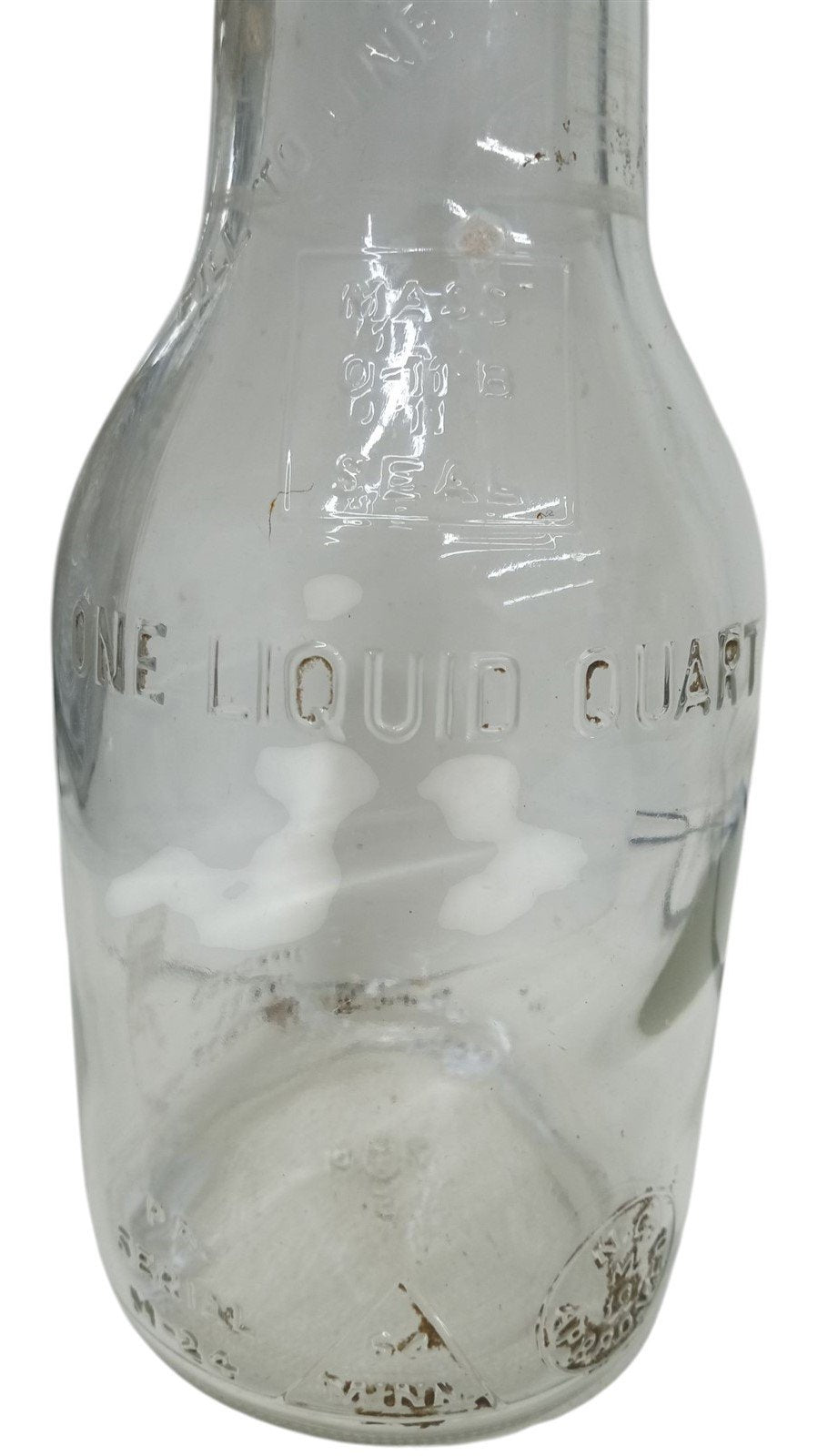 Duraglass One Quart Oil Bottle Vintage Antique Collectible Nostalgic Petroliana