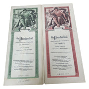 Prudential Insurance Policies 1930s Vintage Antique Collectible Nostalgic