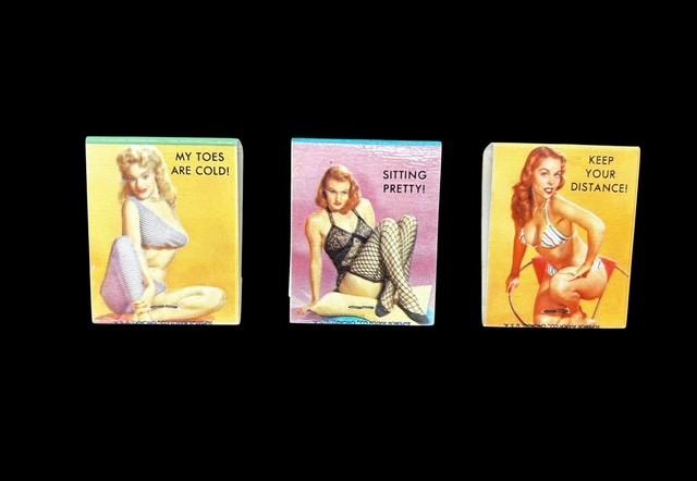 Pin - Up Matchbook Set of 6 with Matches ACME Barbershop Made in the USA Lot 3