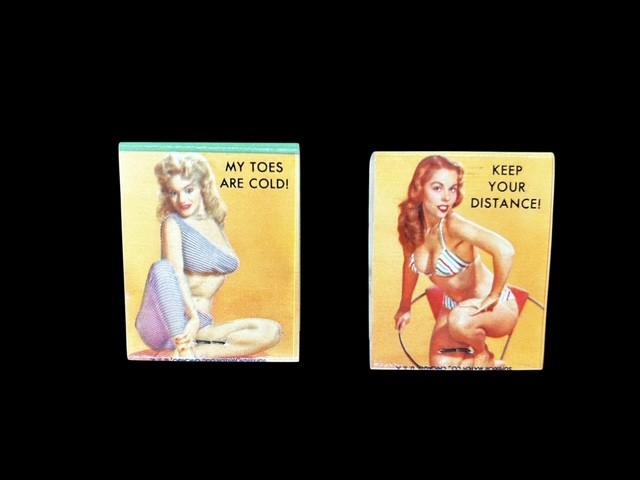 Pin - Up Matchbook Set of 6 with Matches ACME Barbershop Made in the USA Lot 1