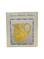 International Bazaar Vintage Ceramic Banana Pitcher Original Box Rare