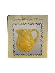 International Bazaar Vintage Ceramic Banana Pitcher Original Box Rare