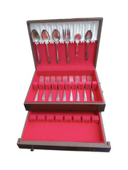 Oneida Queen Bess II Silverware Set Of 23 & Box Vintage Collectible Nostalgic