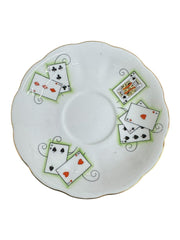 Teacup Set Queen Anne Fine Bone China England Lady Luck Pattern 4 Sets