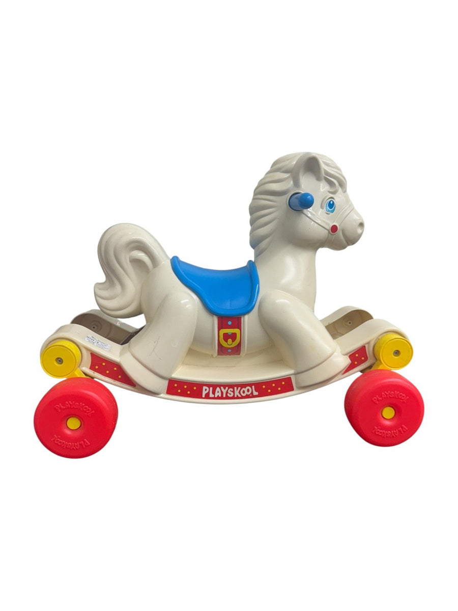 Playskool Vintage Rock n Ride Pony 1980's Toy Plastic