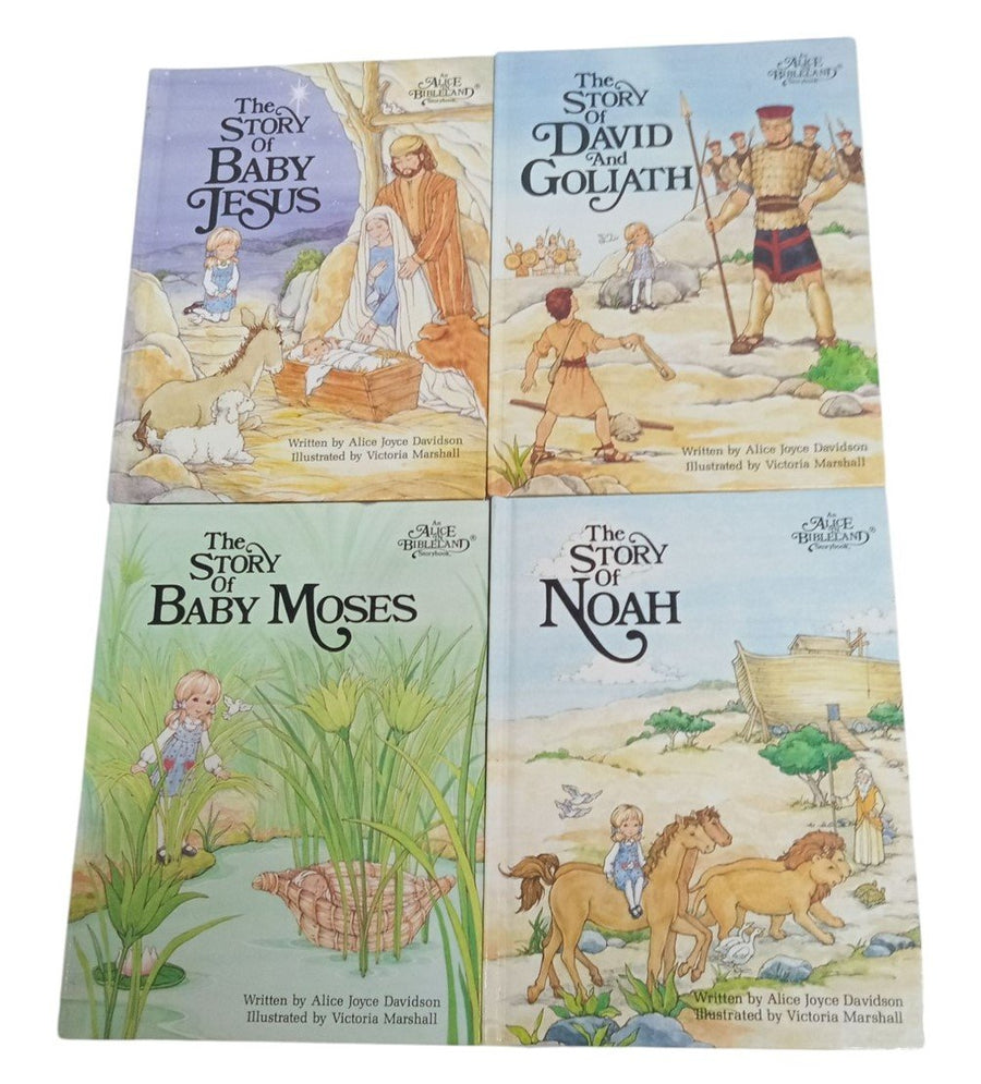 Alice In Bibleland Books Set Of 4 Retro Collectible Nostalgic Religious 1980s