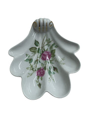 Mitterteich Bavaria Antique Trinket Candy Dish Rose Floral Germany Set of 4
