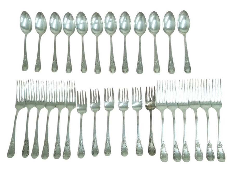 International Silver Carolina Silverware Set Of 30 With Box Vintage Collectible