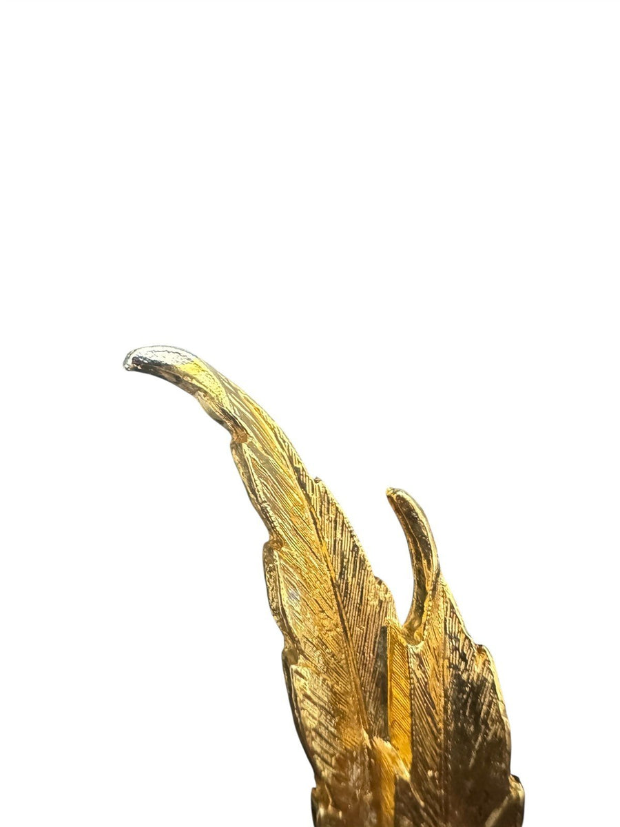 Spreaders Vintage Janis Collection Tancraft Feathers 24K Gold Plate Set of 6